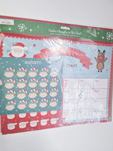 Load image into Gallery viewer, Santa Sticker Countdown Reward Chart Calendar
