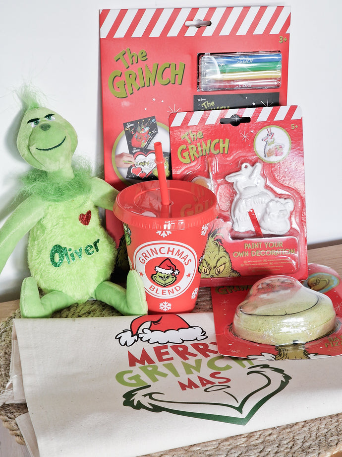 Personalised Grinch Christmas Hamper Set