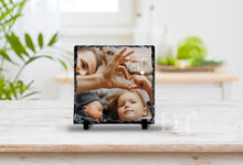 Load image into Gallery viewer, Fathers Day photo rock slate gift for him 3
