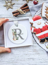 Load image into Gallery viewer, Personalised Rabbit Christmas Ornament

