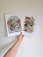 Load image into Gallery viewer, Toy Story set of 2 Woody and Buzz Nursery Prints
