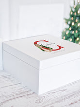 Load image into Gallery viewer, Red Rabbit Initial Wooden Christmas Eve Gift Box December
