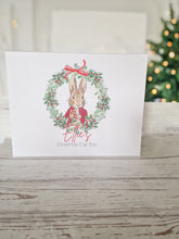 Load image into Gallery viewer, Personalised Rabbit Wreath Christmas Eve Gift Box
