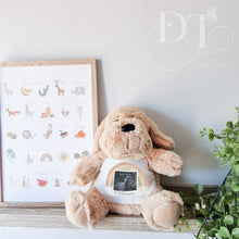 Load image into Gallery viewer, Dog Teddy Bear Baby Scan - Pregnancy Reveal - Baby Gift
