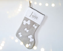 Load image into Gallery viewer, Personalised Pet Dog bone Christmas Stocking
