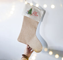 Load image into Gallery viewer, Personalised Eeyore Winnie the Pooh Christmas Stocking
