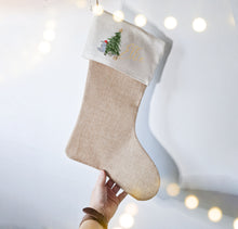 Load image into Gallery viewer, Personalised Eeyore Winnie the Pooh Christmas Stocking
