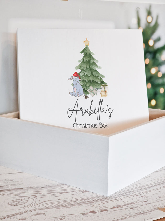 Eeyore Wooden Christmas Eve Gift Box December