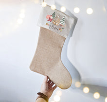 Load image into Gallery viewer, Personalised Nordic Santa Christmas Stocking
