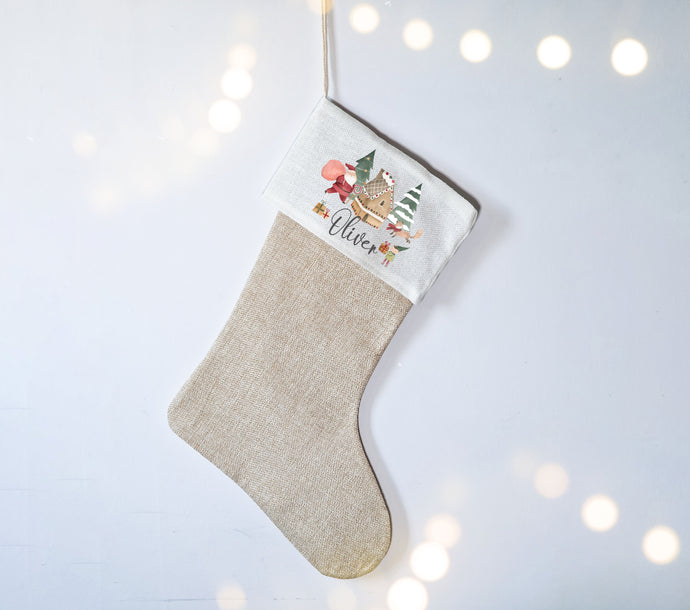 Personalised Nordic Santa Christmas Stocking