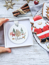 Load image into Gallery viewer, Personalised Nordic Scene Christmas Ornament
