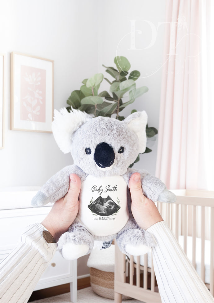 Koala Teddy Baby Scan - Pregnancy Announcement - Baby Gift