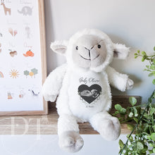 Load image into Gallery viewer, Little Lamb Teddy Baby Scan - Pregnancy Announcement - Baby Gift
