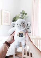 Load image into Gallery viewer, Little Lamb Teddy Baby Scan - Pregnancy Announcement - Baby Gift
