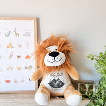 Load image into Gallery viewer, Lion Teddy Baby Scan - Pregnancy Announcement - Baby Gift
