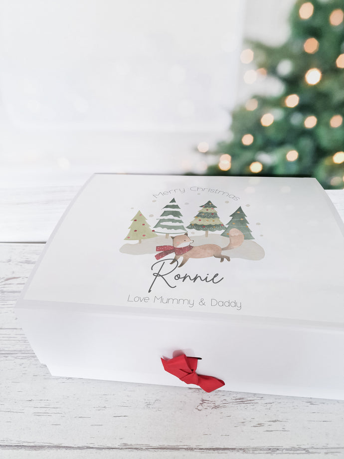 Nordic Woodland Christmas Personalised Gift Box