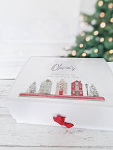 Load image into Gallery viewer, Scandinavian  Village Personalised Christmas Eve Gift box
