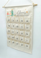 Load image into Gallery viewer, Nutcracker Hanging Christmas Countdown Canvas advent calendar
