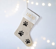 Load image into Gallery viewer, Personalised Dog Cat Paw Stocking
