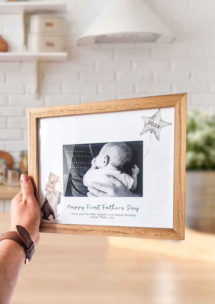 First Fathers Day Custom Photo Frame