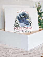 Load image into Gallery viewer, Polar Express Wooden Christmas Eve Gift Box December
