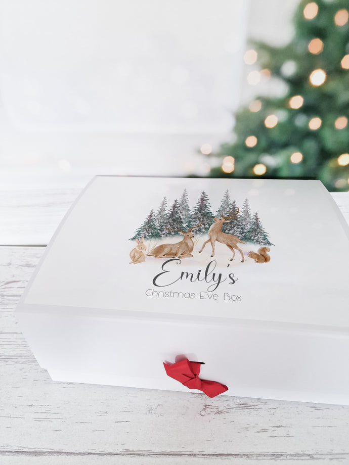Reindeer Woodland Personalised Christmas Eve Box