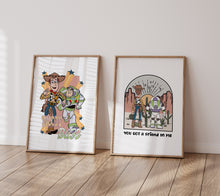 Load image into Gallery viewer, Toy Story set of 2 Woody and Buzz Nursery Prints
