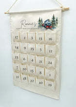 Load image into Gallery viewer, Train Hanging Christmas Countdown Canvas advent calendar
