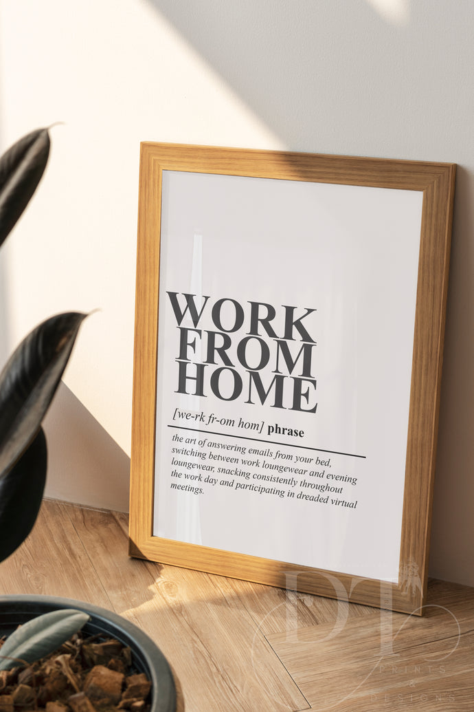 WORK FROM HOME OFFICE PRINT