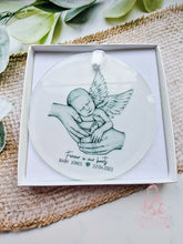 Load image into Gallery viewer, Memorial Christmas Decoration - Baby loss - Grief - Infant loss - Angel wings Christmas Bauble - Miscarriage Christmas gift
