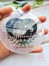 Load image into Gallery viewer, VIDEO QR CODE BUMPS FIRST CHRISTMAS BABY SCAN ULTRASOUND CHRISTMAS ORNAMENT
