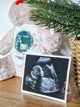 Load image into Gallery viewer, Reindeer Christmas Teddy Baby Scan - Pregnancy Announcement - Baby Gift
