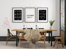 Load image into Gallery viewer, CHALK RETRO COFFEE PRINT IN BLACK
