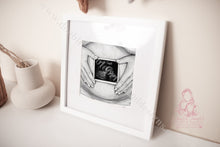 Load image into Gallery viewer, Baby Scan Bump Ultrasound Illustration - Gift
