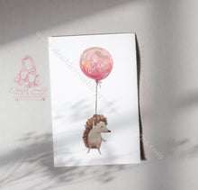 Load image into Gallery viewer, Balloon Cute Animal Nursery Decor Childrens Prints
