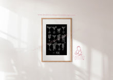 Load image into Gallery viewer, CHALK RETRO COCKTAIL PRINT IN BLACK
