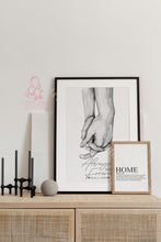 Load image into Gallery viewer, Couple Holding Hands Watercolour Art- Always And Forever
