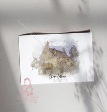 Load image into Gallery viewer, Custom House Painting Illustration Digital Watercolour Sketch
