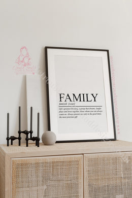 Family Noun Print