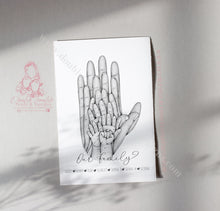 Load image into Gallery viewer, Family Personalised Portrait Hands Print

