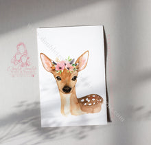 Load image into Gallery viewer, Floral Woodland Prints Set Of 3 Forest Friends Nursery Decor Animal

