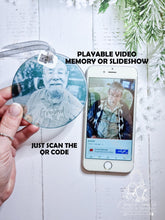 Load image into Gallery viewer, Memorial Christmas Decoration-Angel Qr Code- Video
