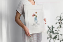 Load image into Gallery viewer, Mothers Day Flower Vase Print - Gift for Her - Mothering Sunday
