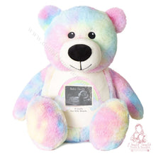 Load image into Gallery viewer, Pastel Rainbow Bear Baby Scan - Pregnancy Announcement Gift
