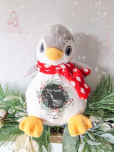 Load image into Gallery viewer, Penguin Christmas Teddy Baby Scan - Pregnancy Announcement - Baby Gift
