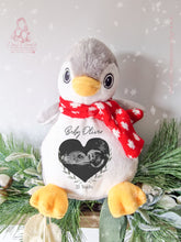 Load image into Gallery viewer, Penguin Christmas Teddy Baby Scan - Pregnancy Announcement - Baby Gift
