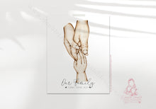 Load image into Gallery viewer, Personalised Family Portrait Hands Print Mother Father Children
