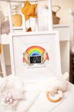 Load image into Gallery viewer, Rainbow Baby - Ultrasound Scan Keepsake
