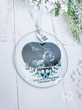 Load image into Gallery viewer, Video Qr Code Bumps First Christmas Baby Scan Ultrasound Ornament
