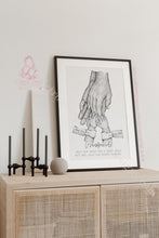 Load image into Gallery viewer, Watercolor Grandparents Hands Print
